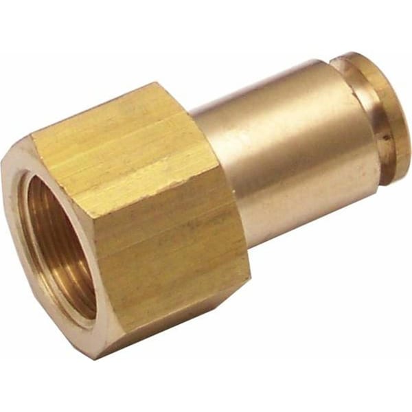 Helix Suspension Brakes And Steering .38 in. Female NPT to .38 in. Push Tube Air Fitting 12073 - main